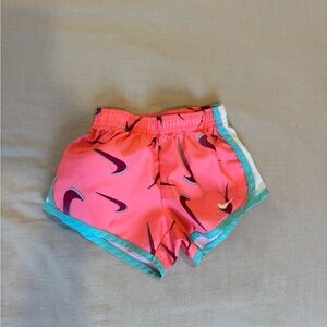 Nike Kids Pink and Teal Shorts